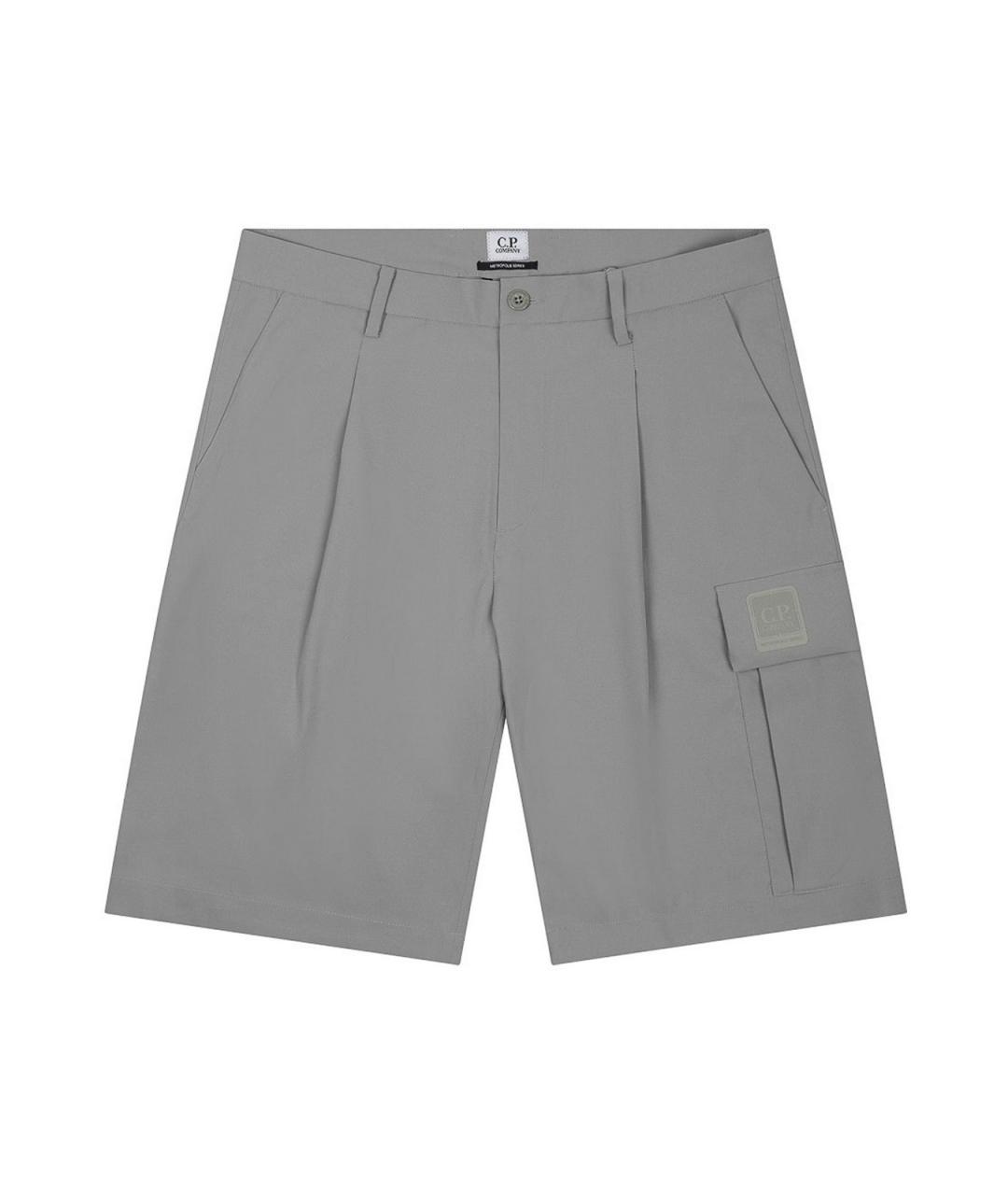 CP COMPANY Серые полиэстеровые шорты, фото 1