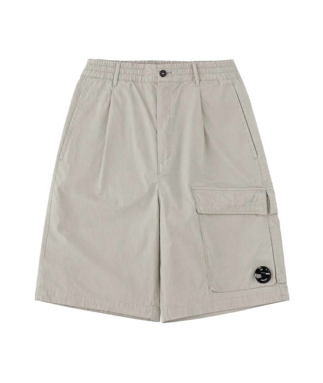 CP COMPANY Серые хлопковые шорты, фото 1