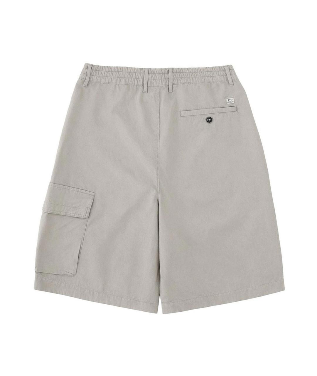 CP COMPANY Серые хлопковые шорты, фото 6