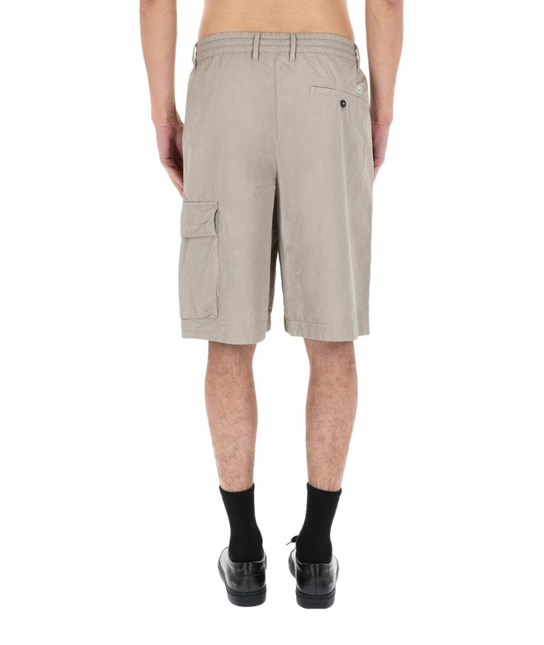 CP COMPANY Серые хлопковые шорты, фото 4