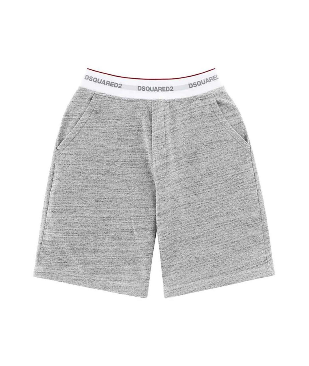 DSQUARED2 Серые хлопковые шорты, фото 1