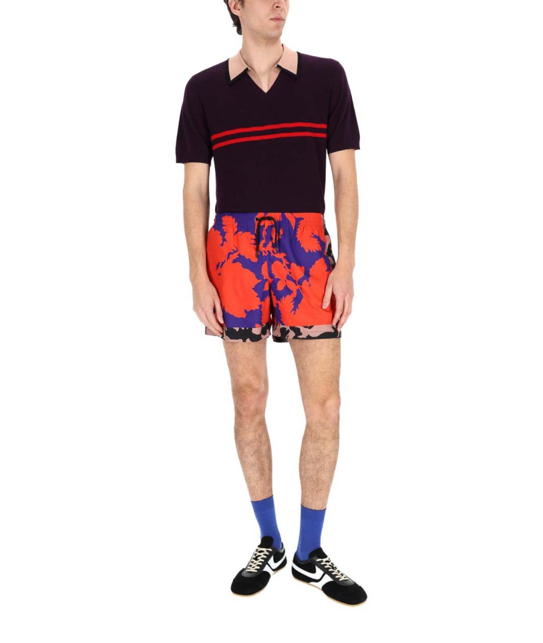 DRIES VAN NOTEN Фиолетовое хлопковое поло с коротким рукавом, фото 2