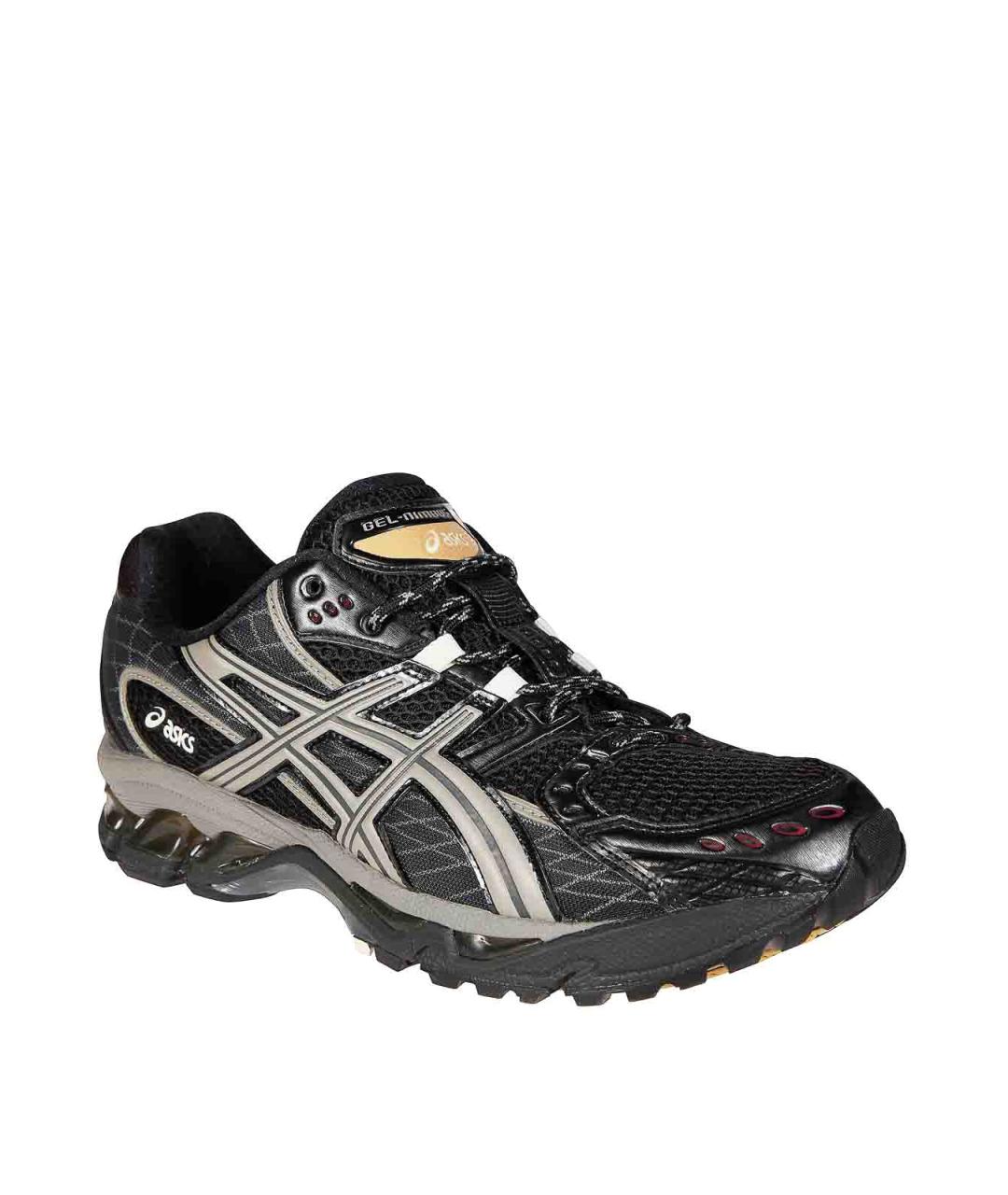 ASICS Черные текстильные низкие кроссовки / кеды, фото 2