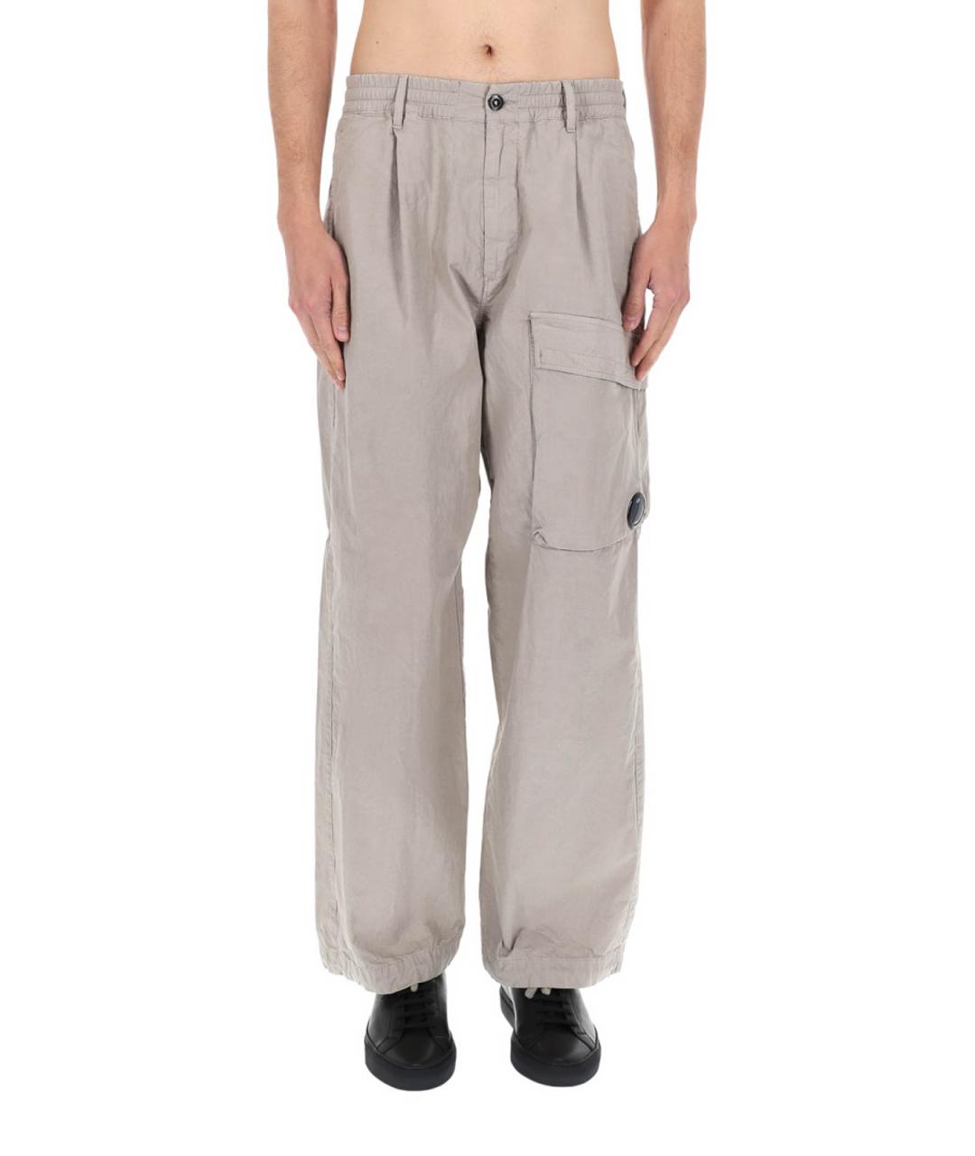 CP COMPANY Бежевые хлопковые повседневные брюки, фото 5