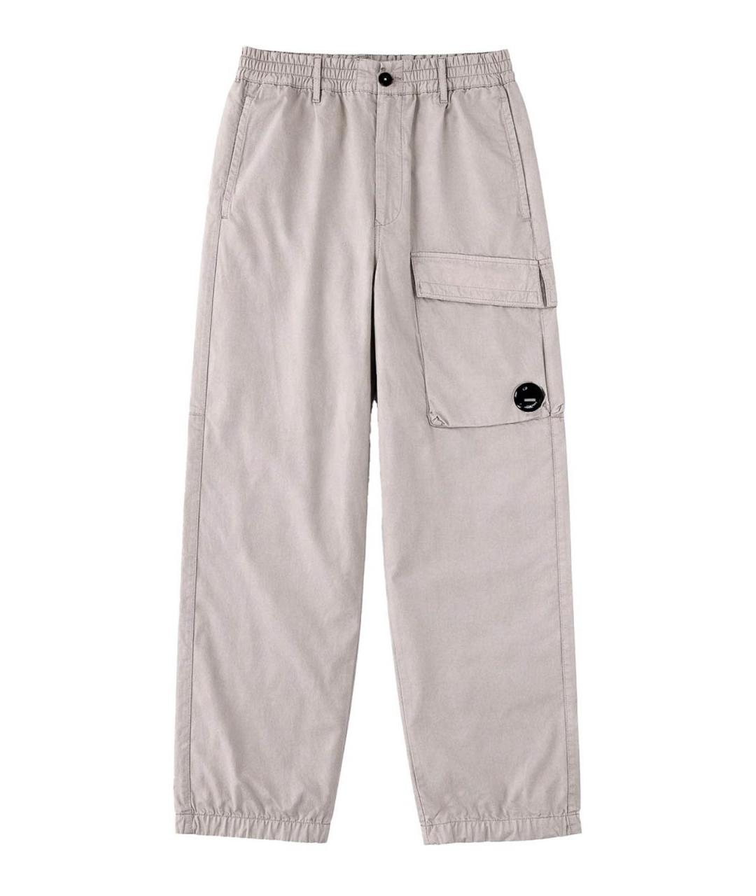 CP COMPANY Бежевые хлопковые повседневные брюки, фото 1