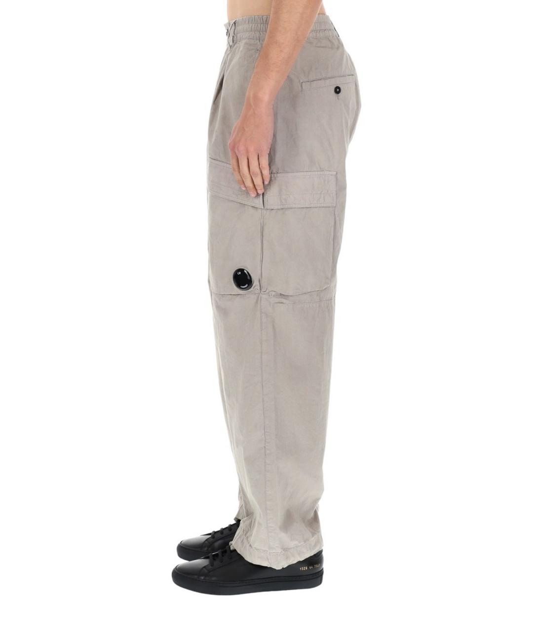 CP COMPANY Бежевые хлопковые повседневные брюки, фото 3