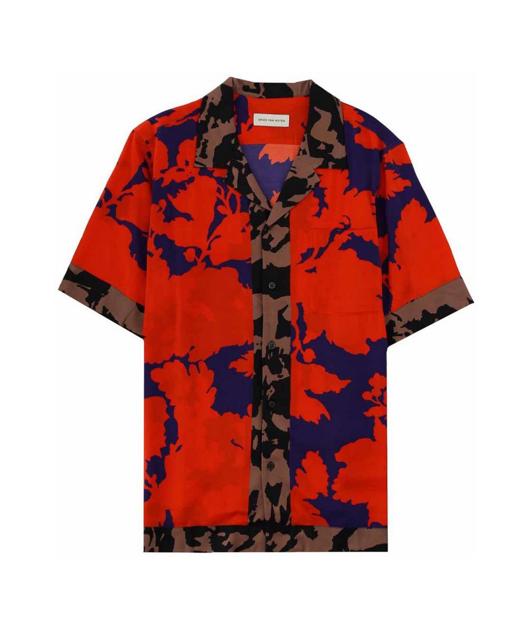 DRIES VAN NOTEN Красная кэжуал рубашка, фото 1