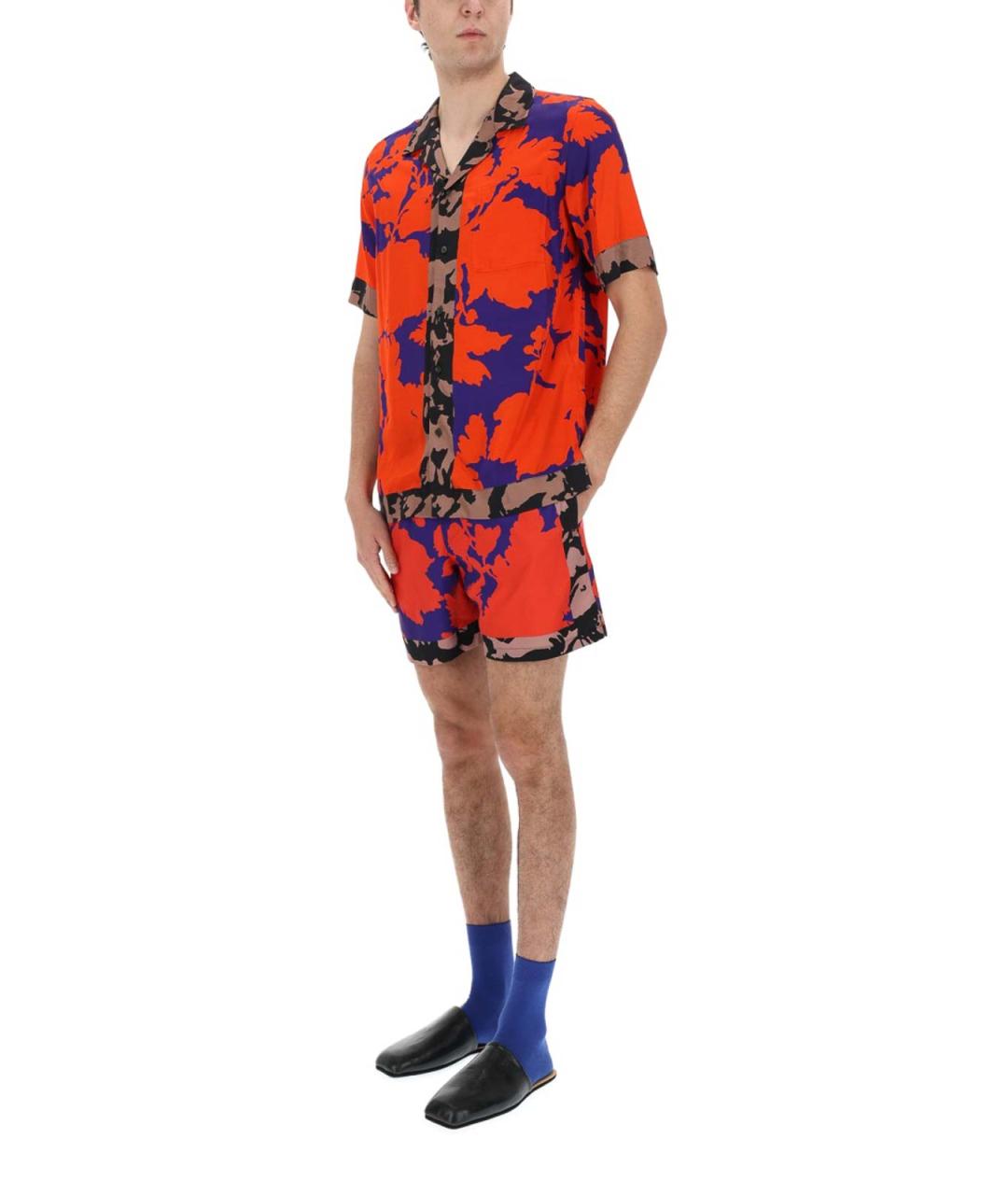 DRIES VAN NOTEN Красная кэжуал рубашка, фото 4