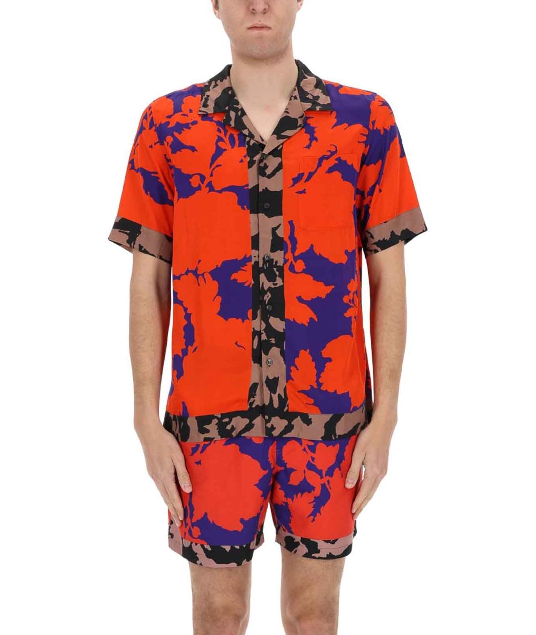 DRIES VAN NOTEN Красная кэжуал рубашка, фото 3