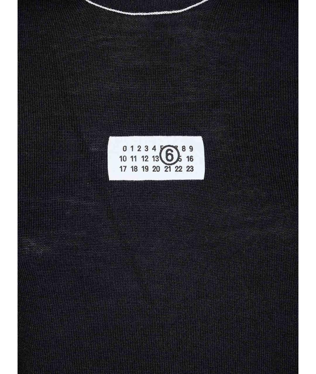 MM6 MAISON MARGIELA Черный шерстяной джемпер / свитер, фото 3