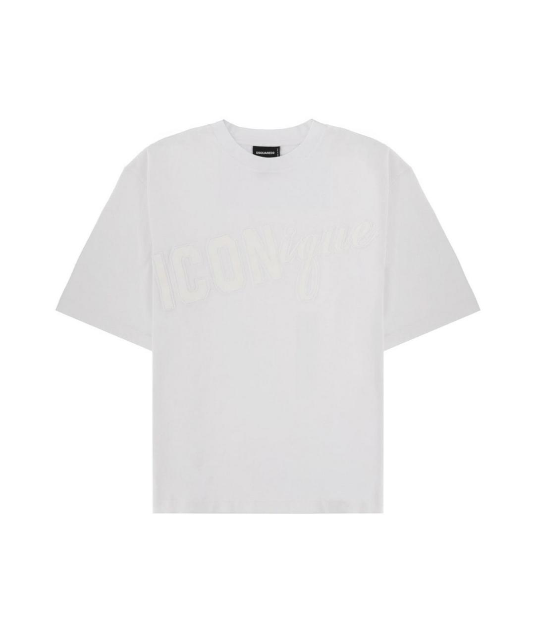 DSQUARED2 Белая хлопковая футболка, фото 1