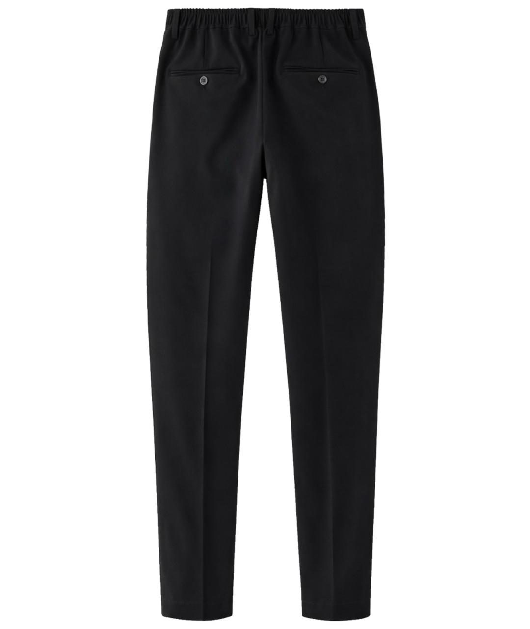 DOLCE&GABBANA Черные шерстяные классические брюки, фото 3