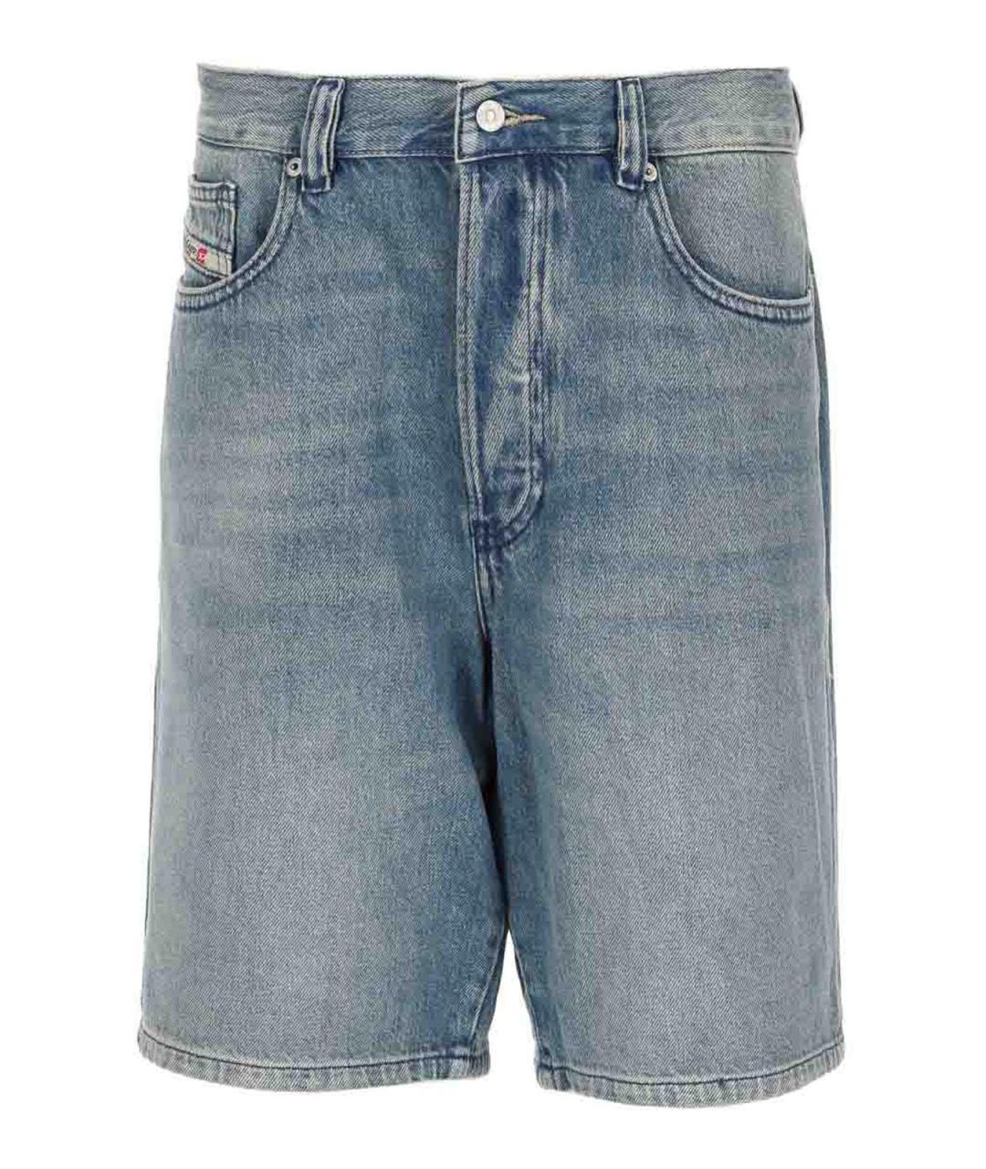 DIESEL Синие хлопковые шорты, фото 1