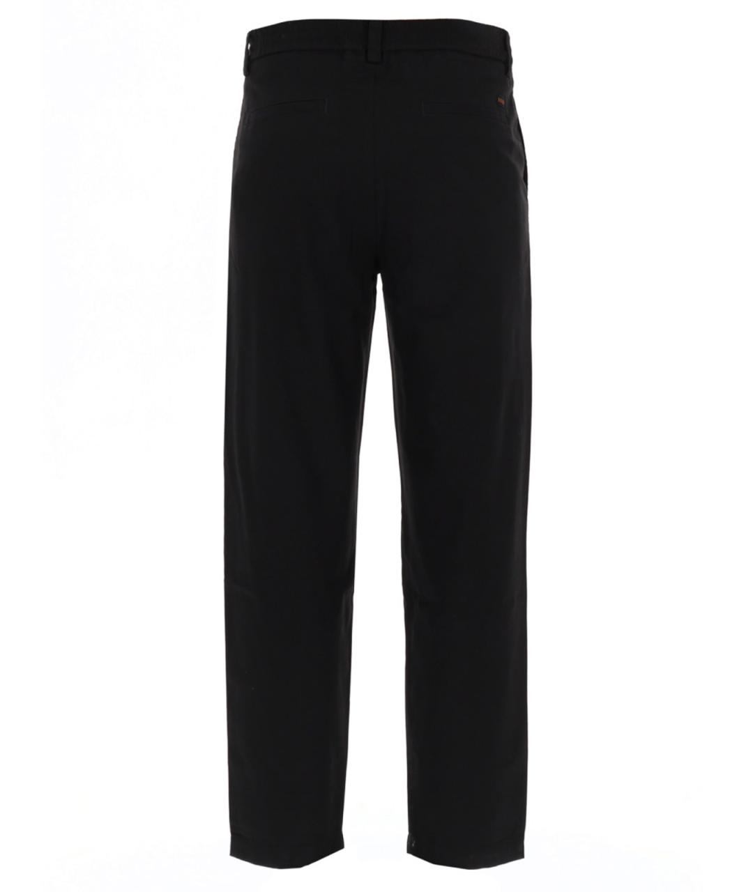 HUGO BOSS Черные хлопковые повседневные брюки, фото 3