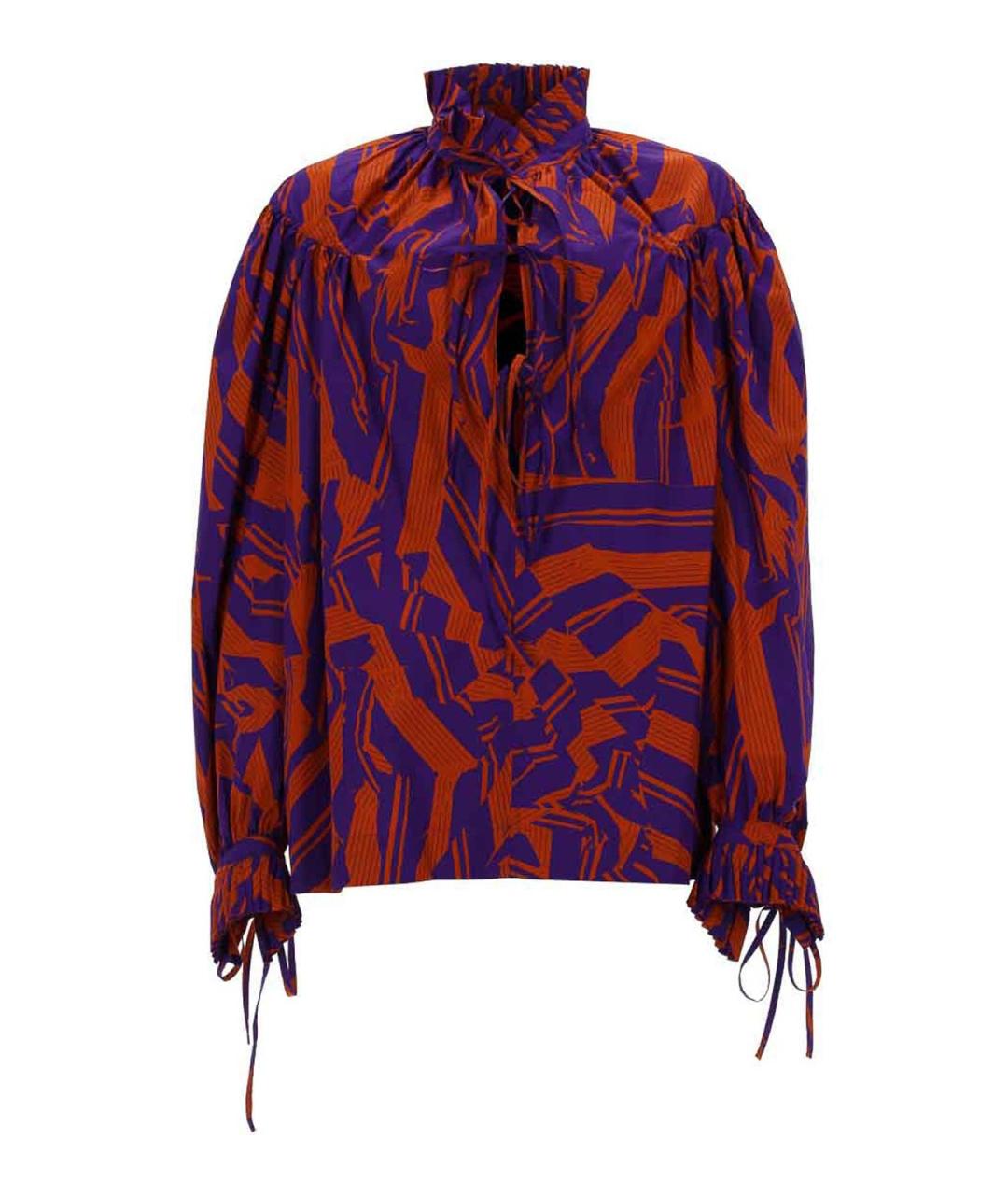 DRIES VAN NOTEN Мульти хлопковая рубашка, фото 1