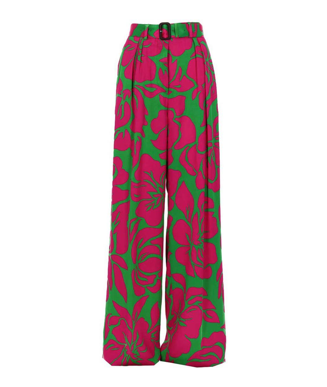 DRIES VAN NOTEN Мульти вискозные брюки широкие, фото 1