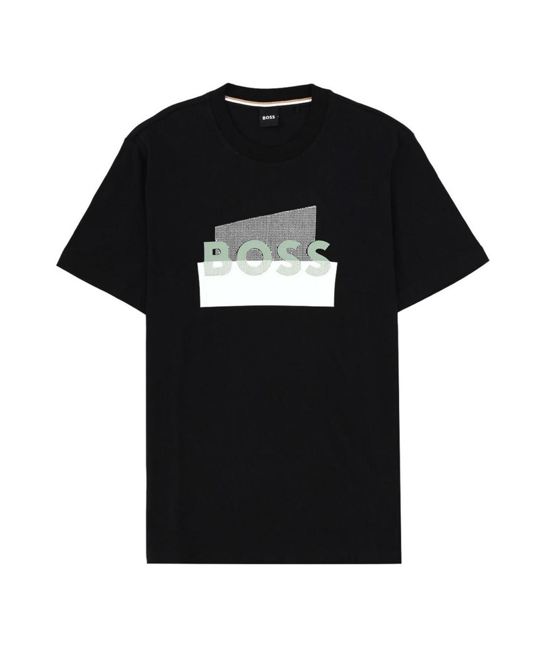 HUGO BOSS Черная хлопковая футболка, фото 1