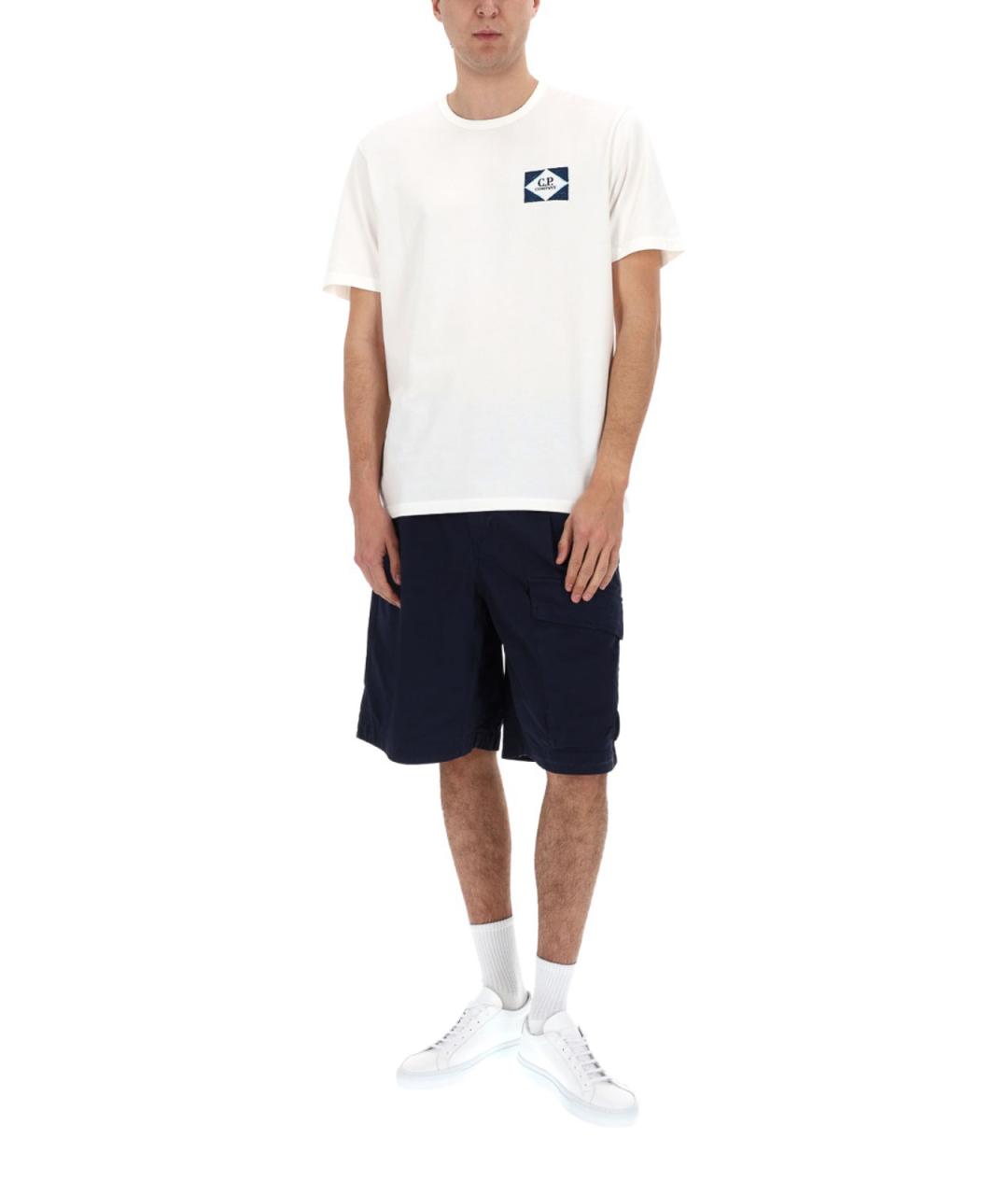 CP COMPANY Синие хлопковые шорты, фото 2