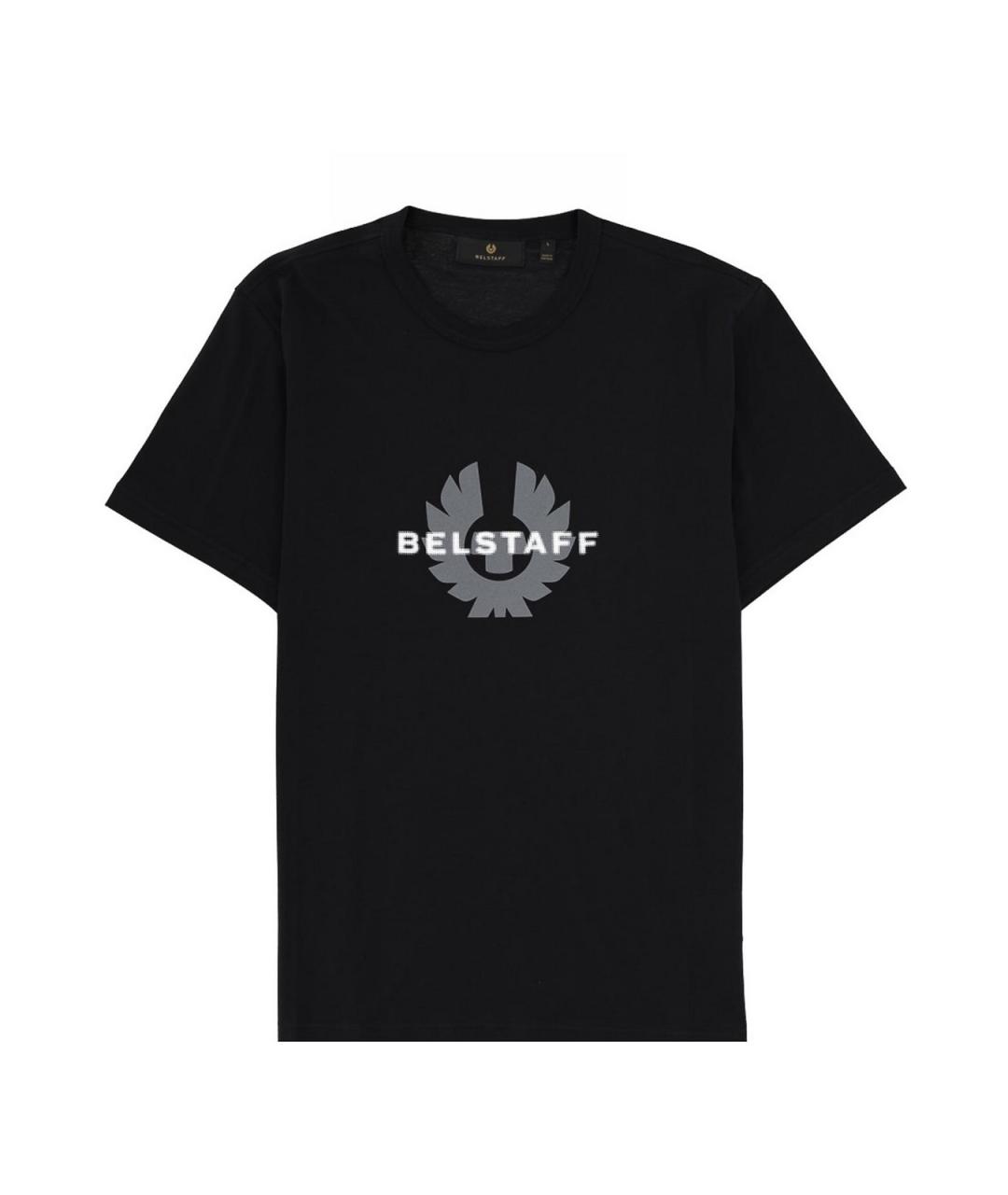 BELSTAFF Черная хлопковая футболка, фото 1