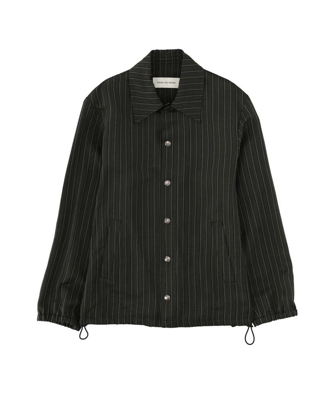 DRIES VAN NOTEN Зеленая вискозная куртка, фото 1