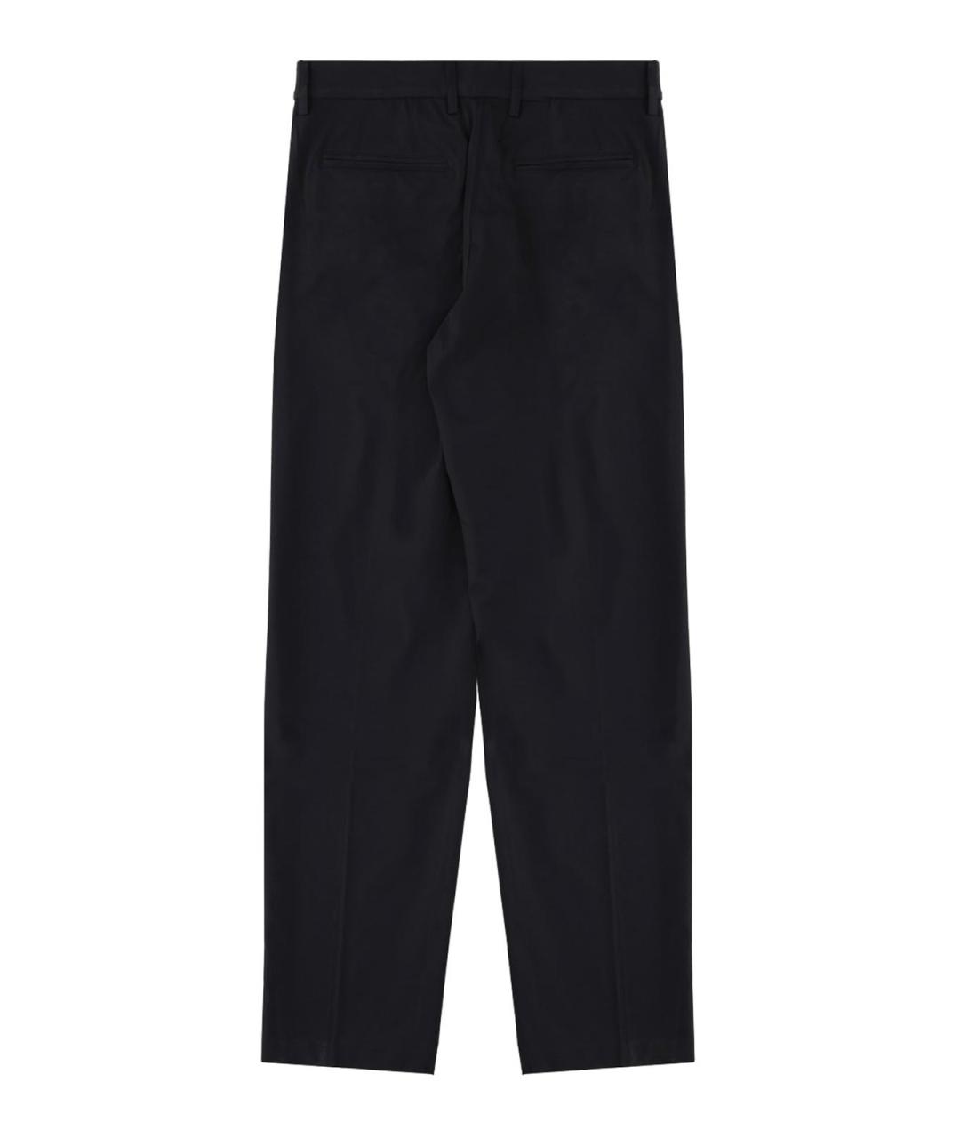 EMPORIO ARMANI Синие полиамидовые повседневные брюки, фото 3