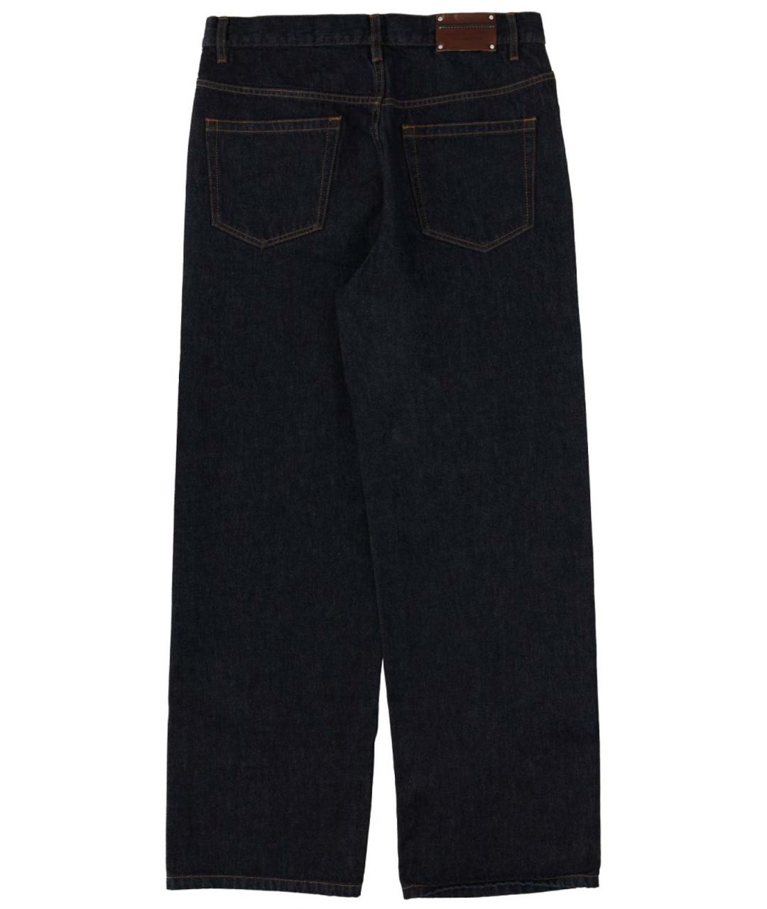 DRIES VAN NOTEN Синие хлопковые повседневные брюки, фото 3