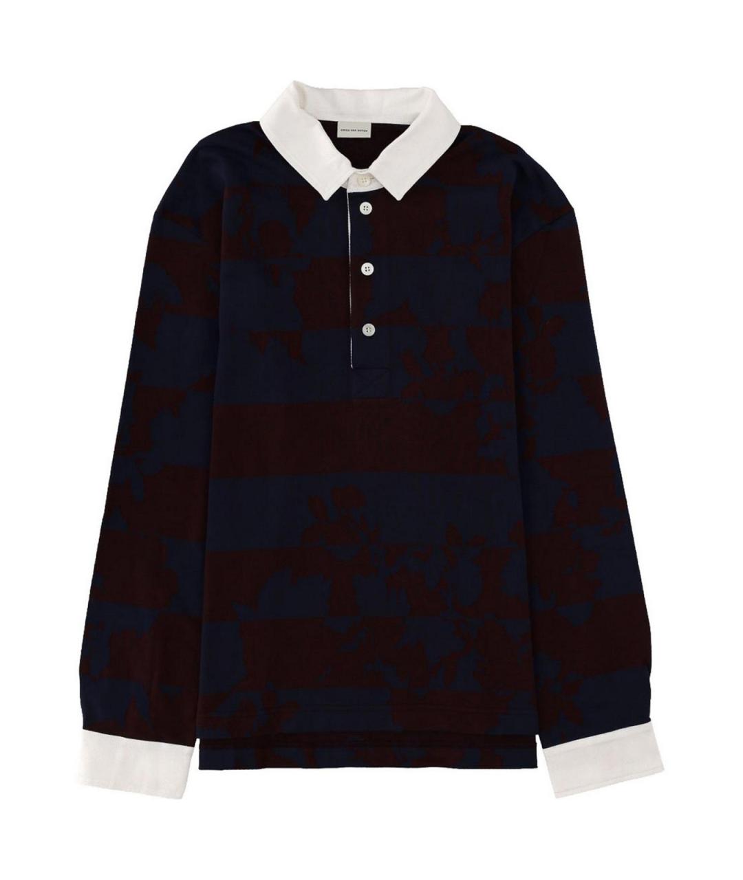 DRIES VAN NOTEN Мульти хлопковое поло с длинным рукавом, фото 1