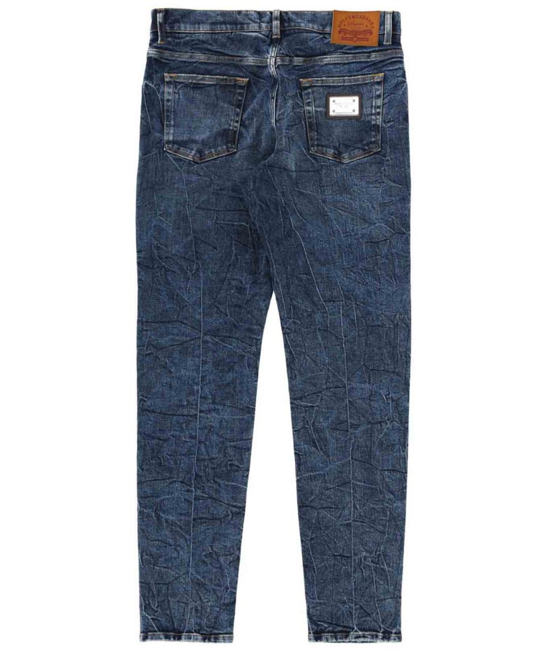 DOLCE&GABBANA Синие хлопковые джинсы скинни, фото 3