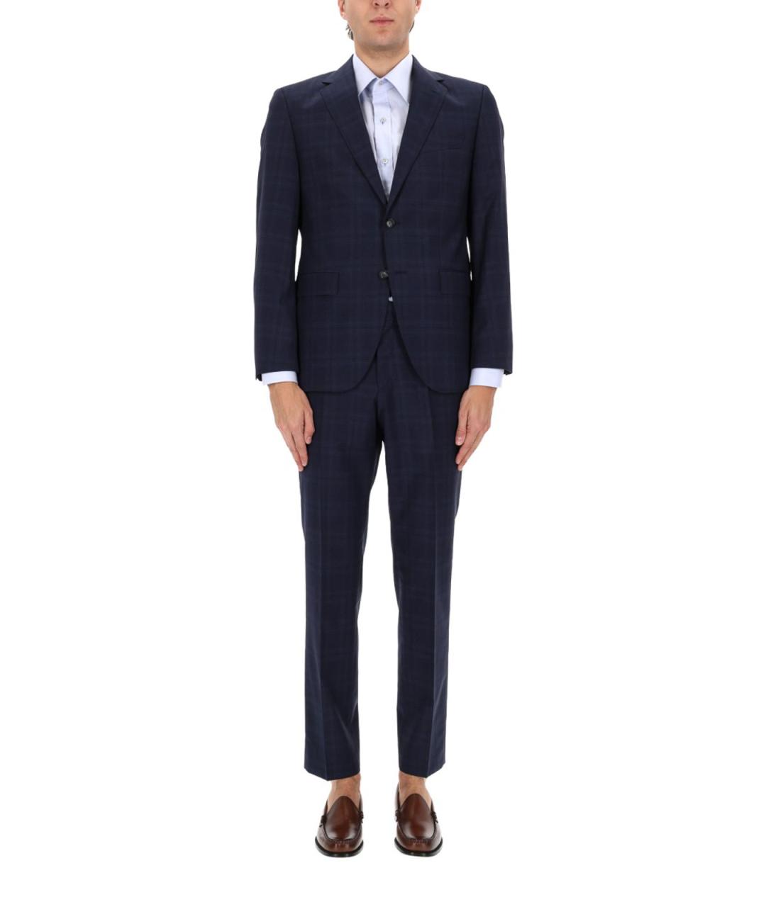 HUGO BOSS Темно-синий классический костюм, фото 4
