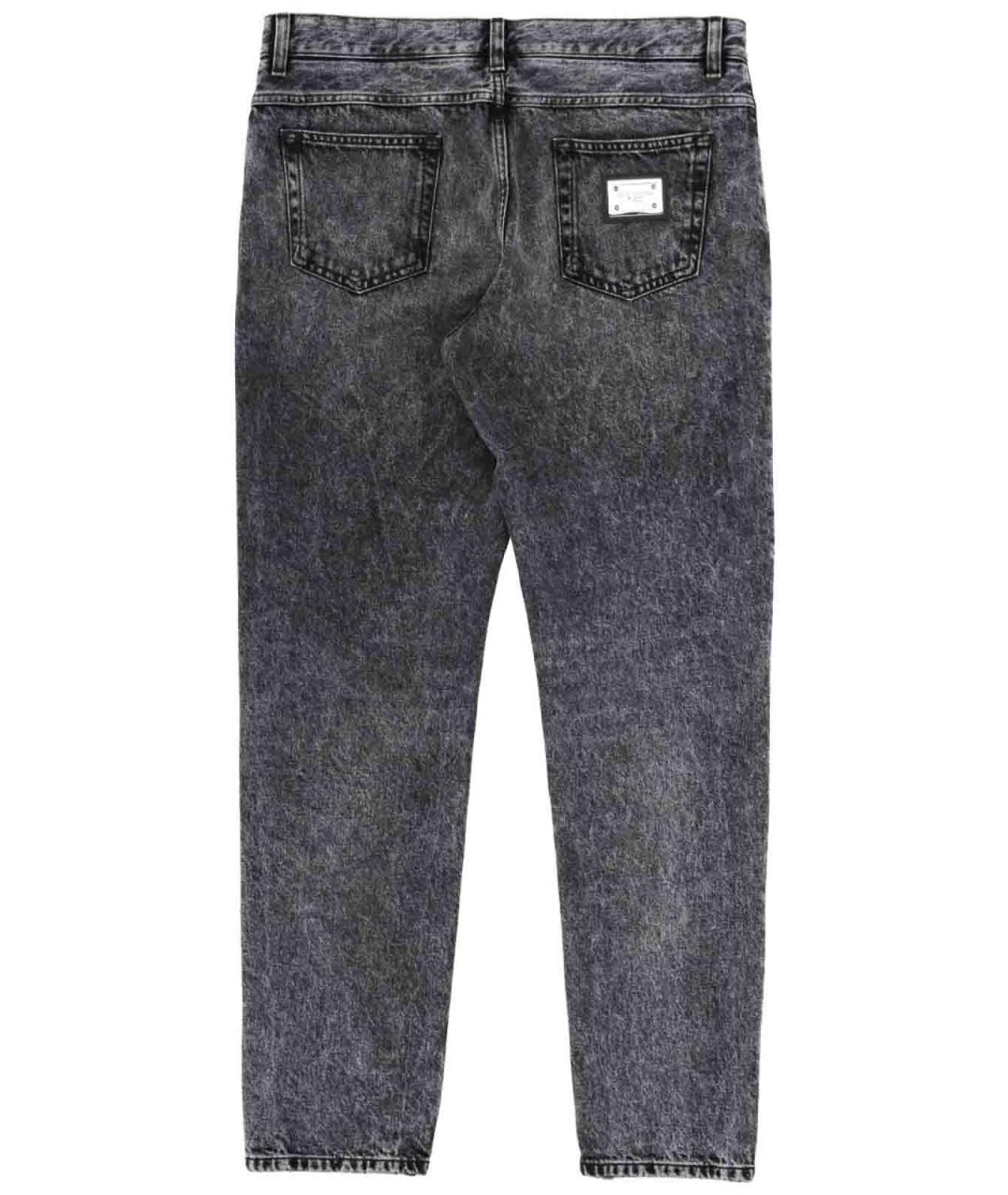 DOLCE&GABBANA Черные хлопковые джинсы скинни, фото 3