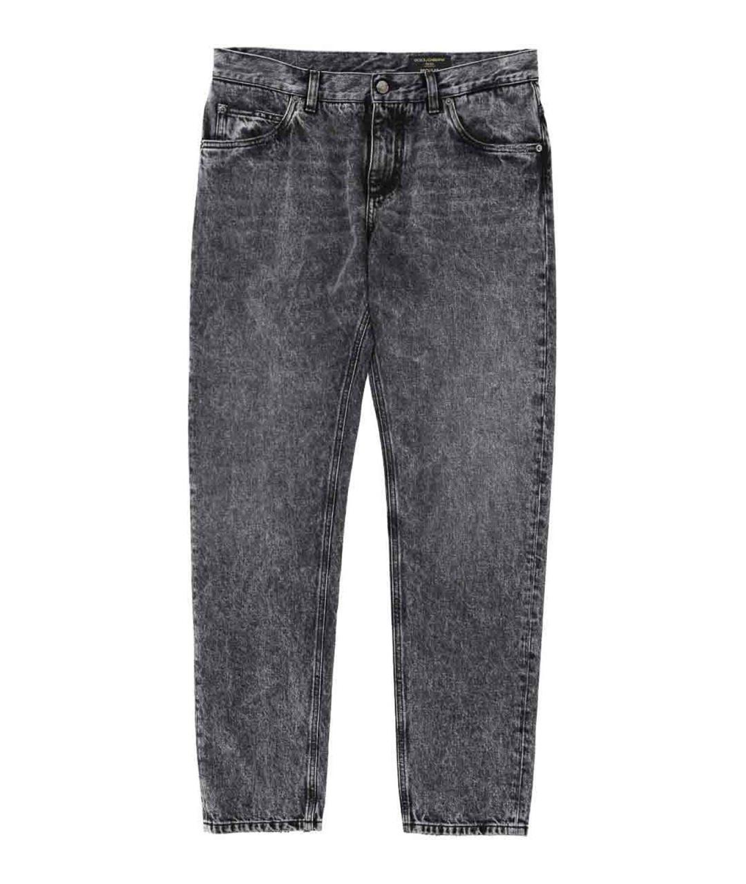 DOLCE&GABBANA Черные хлопковые джинсы скинни, фото 1