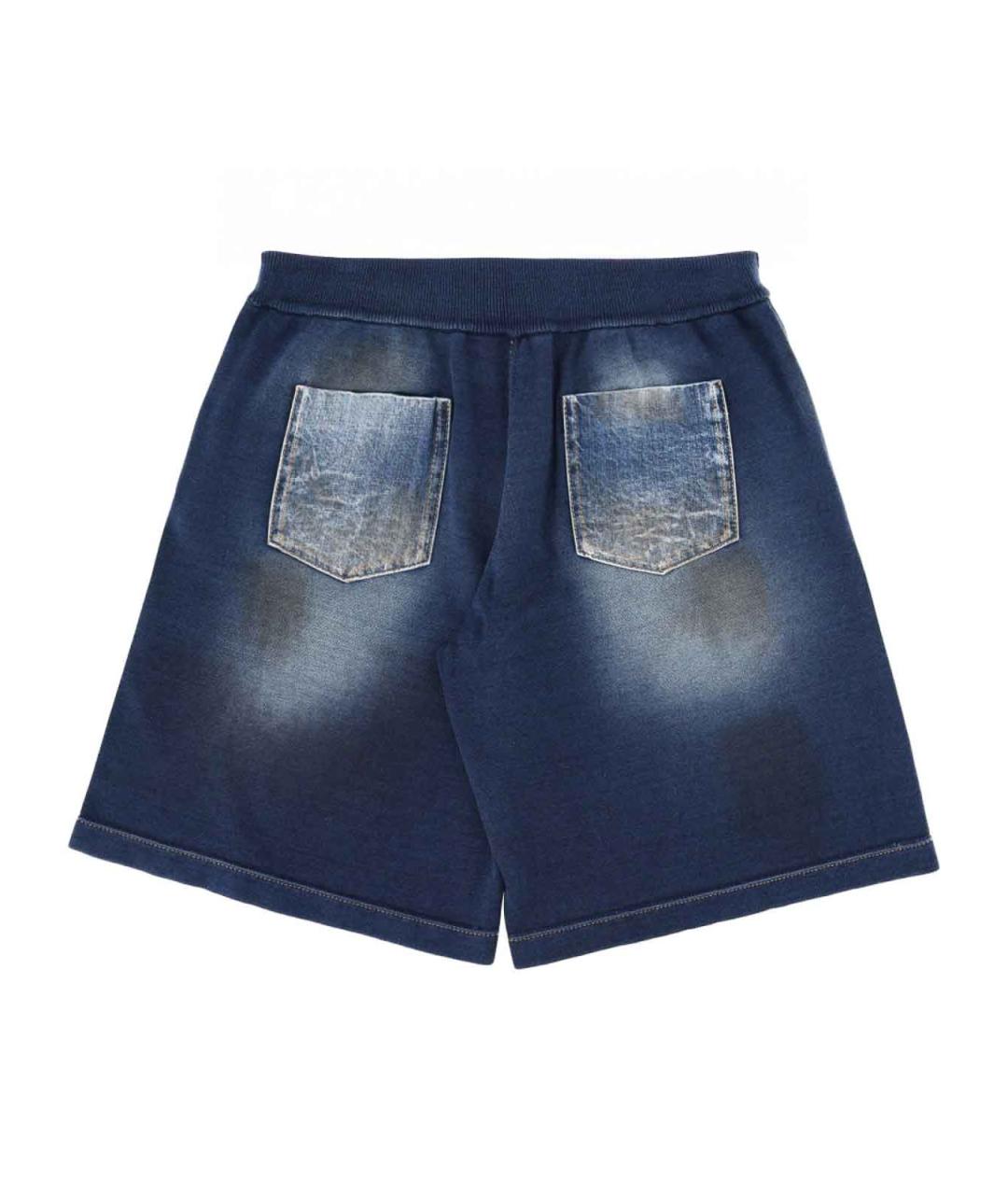DSQUARED2 Синие хлопковые шорты, фото 2