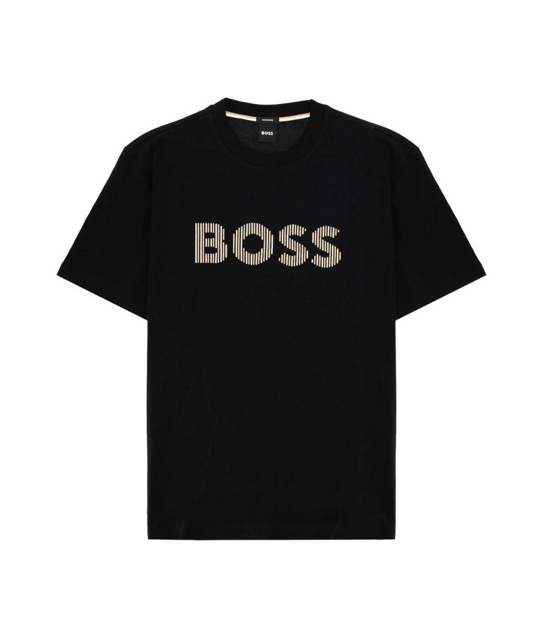 HUGO BOSS Черная хлопковая футболка, фото 1