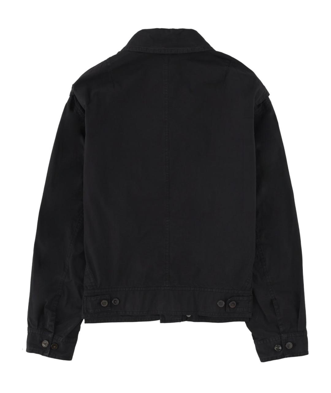 DRIES VAN NOTEN Черная хлопковая куртка, фото 3