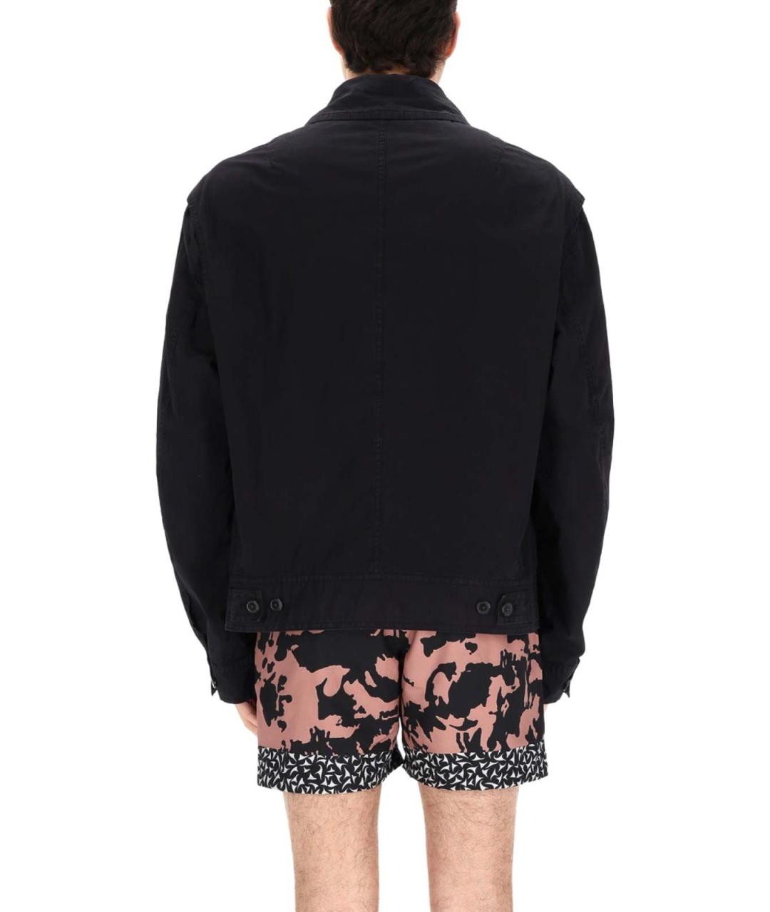 DRIES VAN NOTEN Черная хлопковая куртка, фото 5