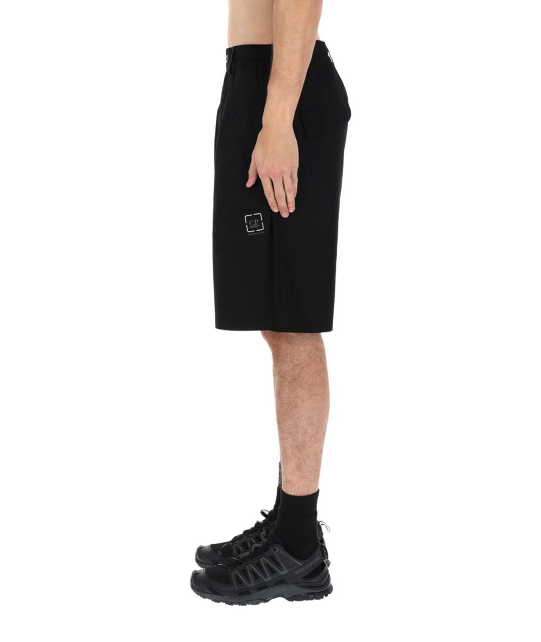 CP COMPANY Черные хлопковые шорты, фото 4