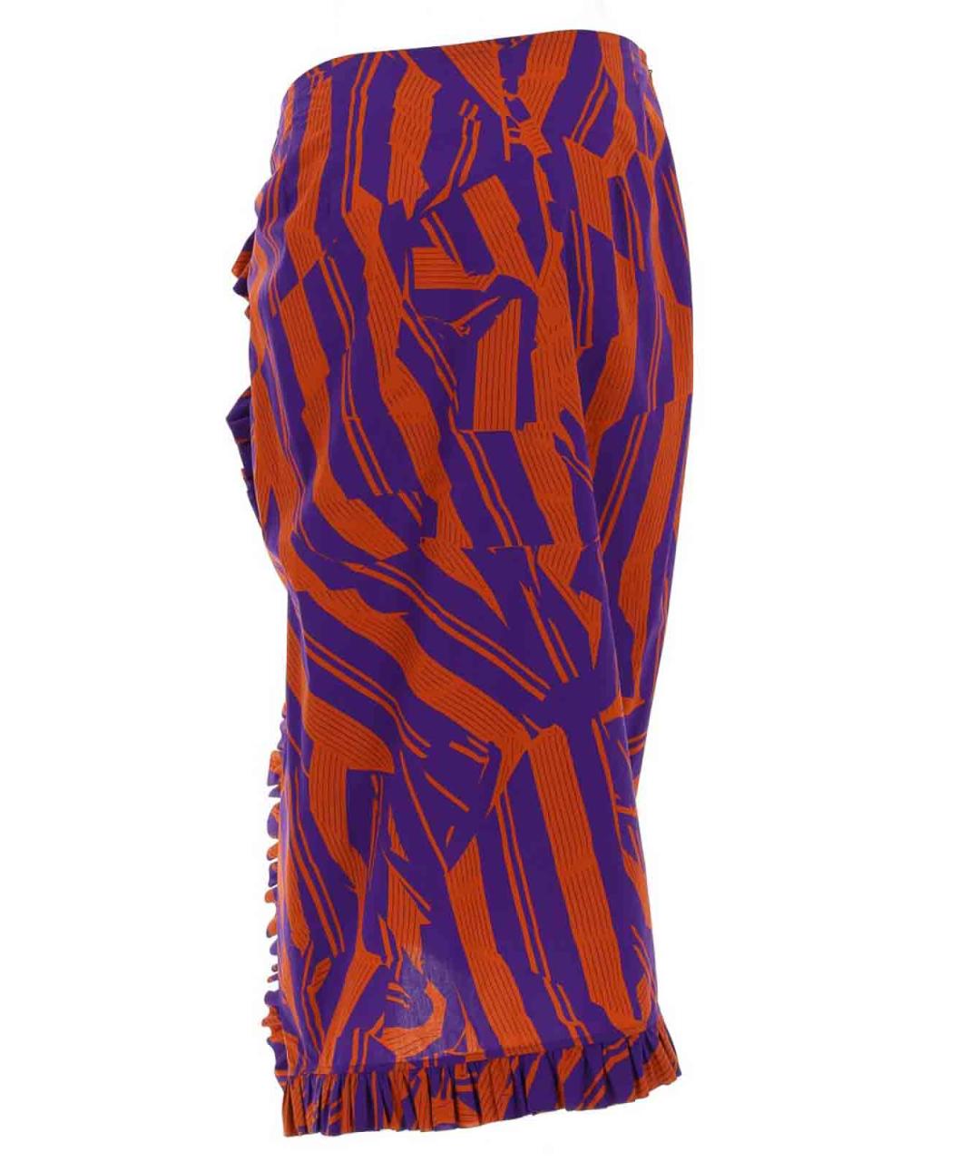 DRIES VAN NOTEN Мульти хлопковая юбка миди, фото 3