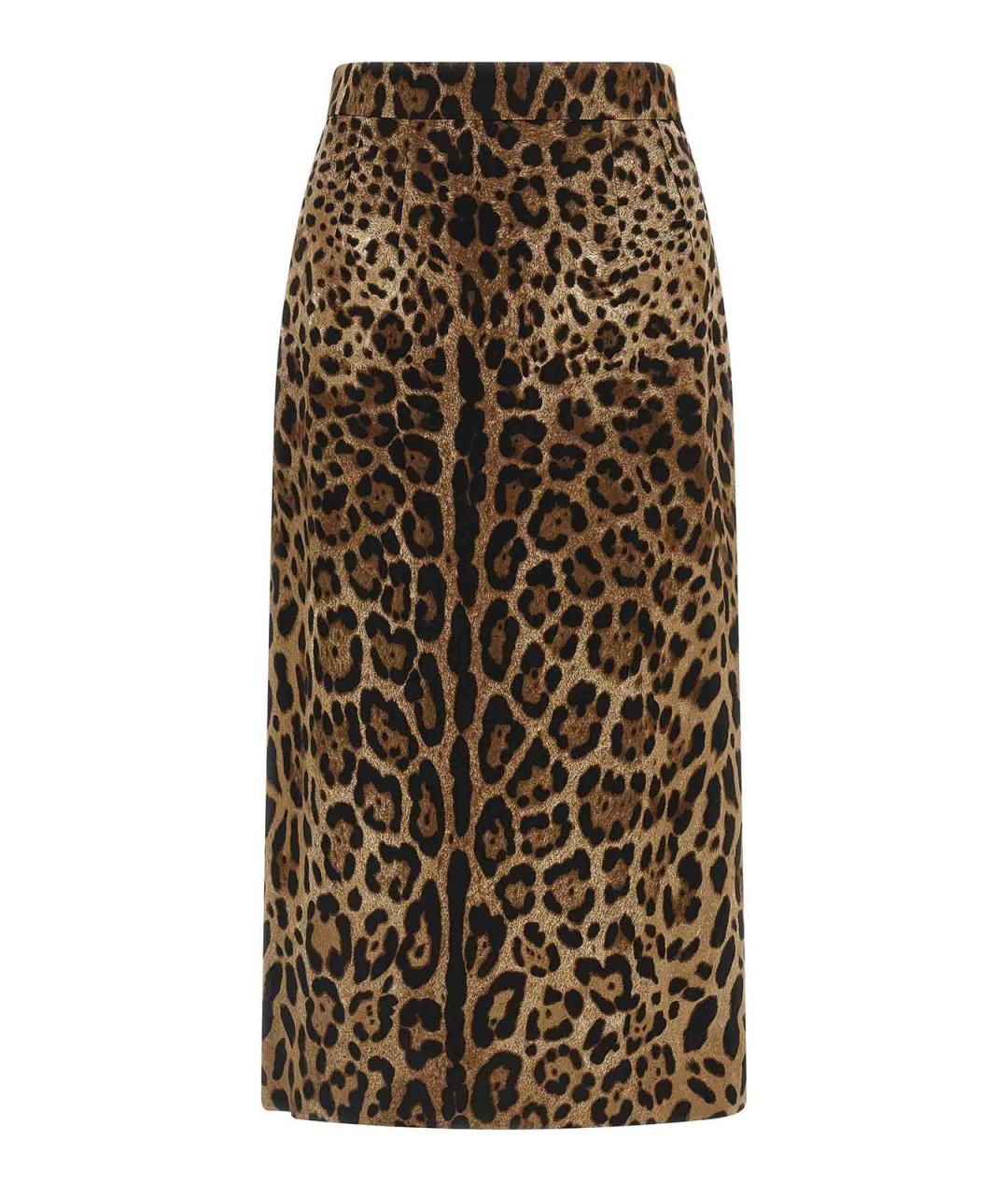 DOLCE&GABBANA Мульти вискозная юбка миди, фото 1