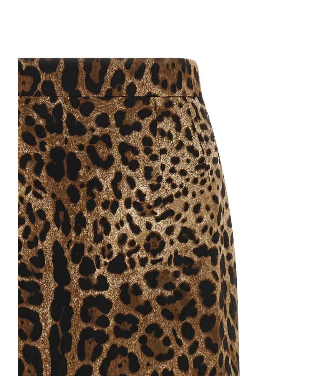 DOLCE&GABBANA Мульти вискозная юбка миди, фото 3