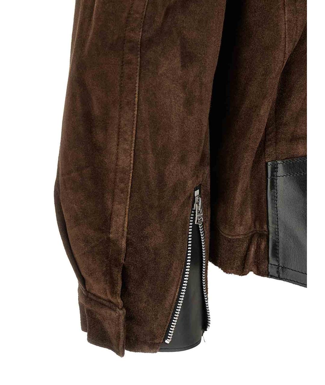 SACAI Коричневая замшевая куртка, фото 4