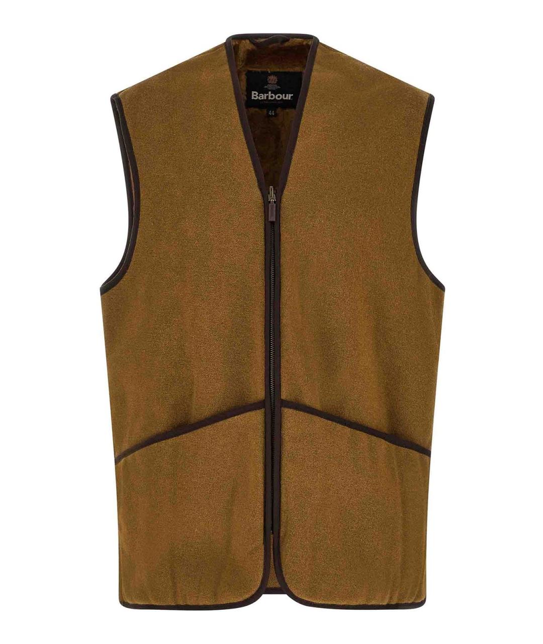 BARBOUR Коричневая меховая жилетка, фото 1