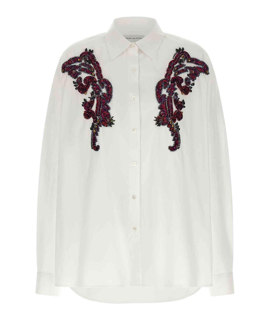 DRIES VAN NOTEN Белая хлопковая рубашка, фото 1