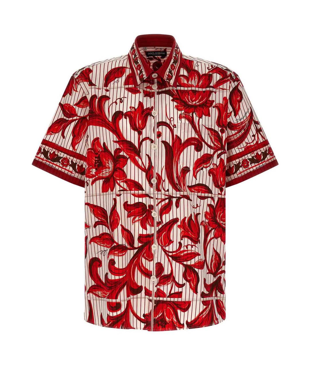 DOLCE&GABBANA Мульти хлопковая кэжуал рубашка, фото 1