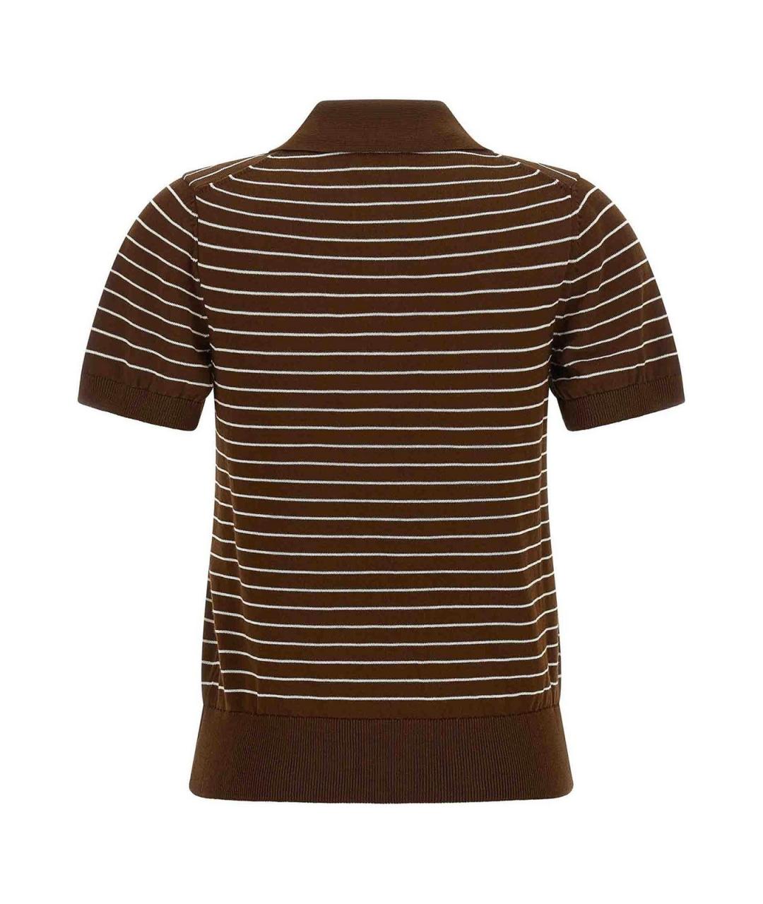 A.P.C. Коричневая хлопковая футболка, фото 2