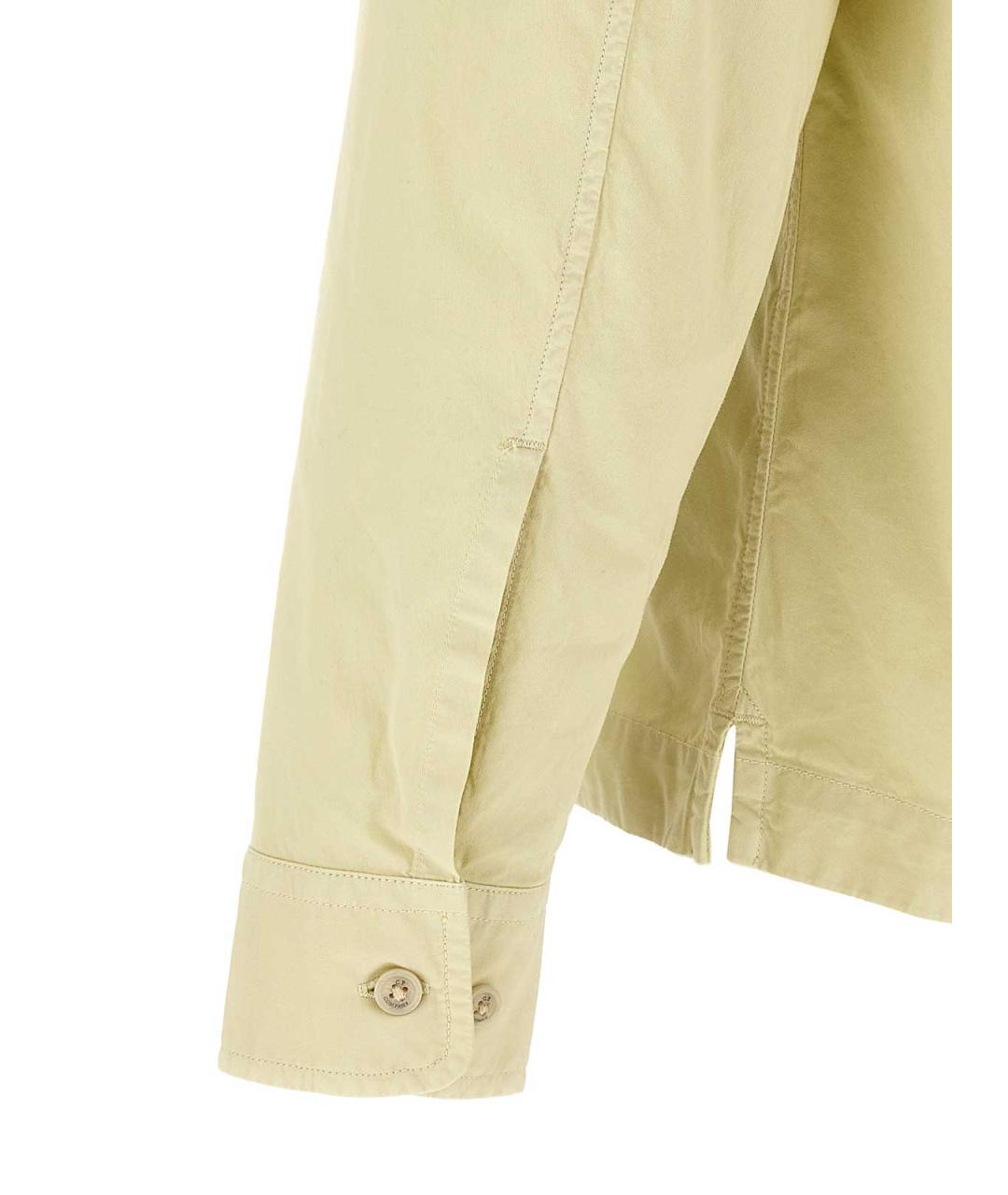 CP COMPANY Желтая хлопковая кэжуал рубашка, фото 4