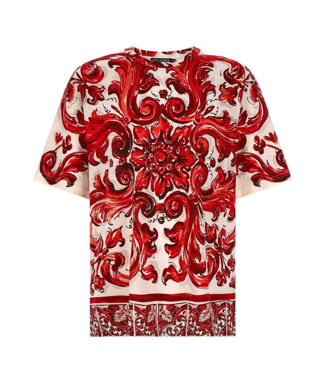DOLCE&GABBANA Мульти хлопковая футболка, фото 1