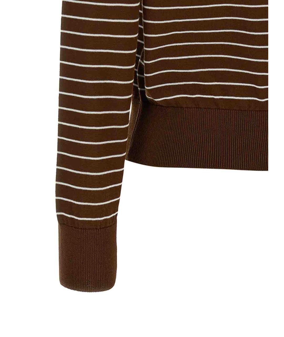 A.P.C. Коричневый хлопковый джемпер / свитер, фото 4