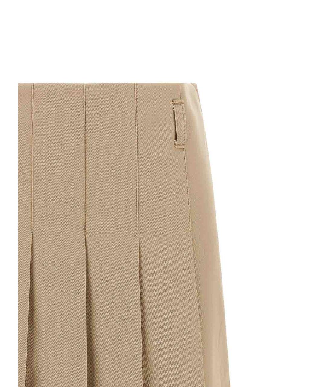 A.P.C. Бежевая хлопковая юбка миди, фото 3