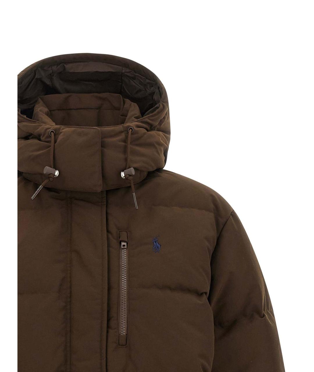 POLO RALPH LAUREN Коричневый пуховик, фото 4