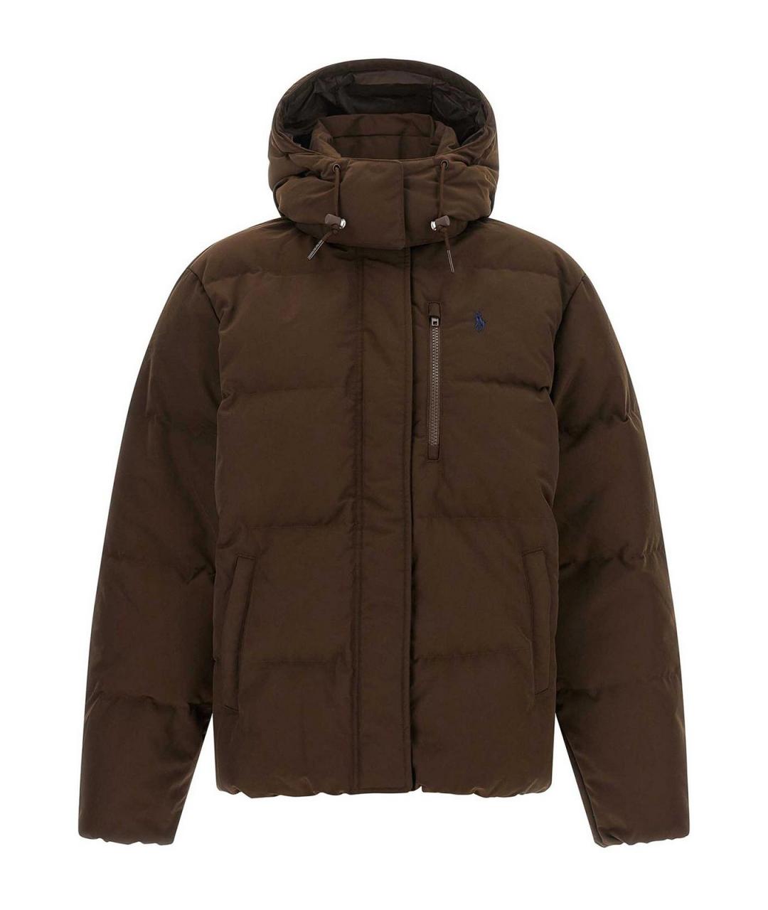 POLO RALPH LAUREN Коричневый пуховик, фото 1